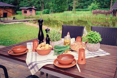 Ferienhaus im Spreewald - Terrasse