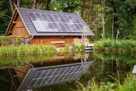 Teich in der alten Schule im Spreewald