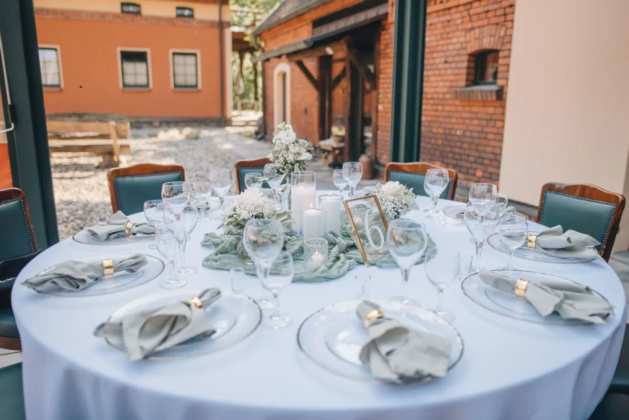 Tischdekoration für Hochzeiten