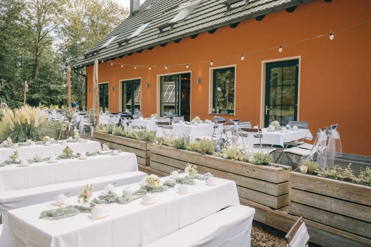 Tischdekoration für Hochzeiten